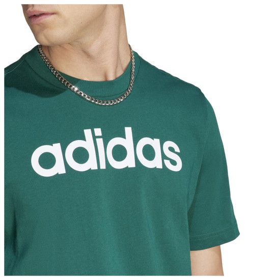 Adidas Ανδρική κοντομάνικη μπλούζα Essentials Single Jersey Linear Adidas Ανδρική κοντομάνικη μπλούζα Essentials Single Jersey Linear
